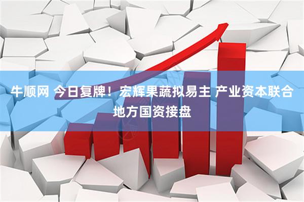 牛顺网 今日复牌！宏辉果蔬拟易主 产业资本联合地方国资接盘