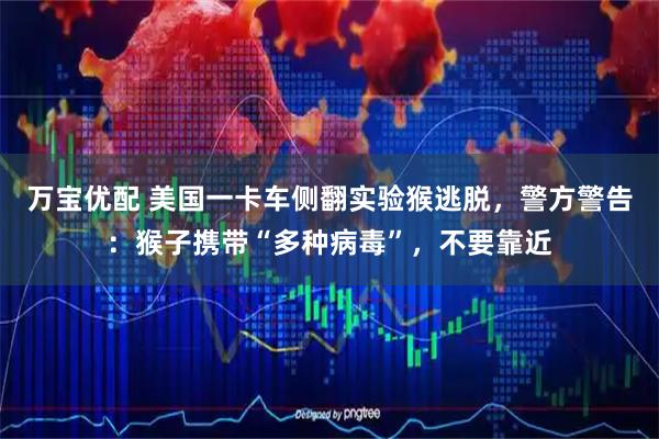 万宝优配 美国一卡车侧翻实验猴逃脱，警方警告：猴子携带“多种病毒”，不要靠近