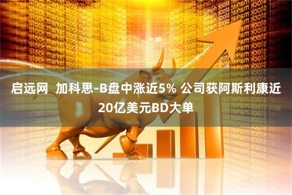 启远网  加科思-B盘中涨近5% 公司获阿斯利康近20亿美元BD大单