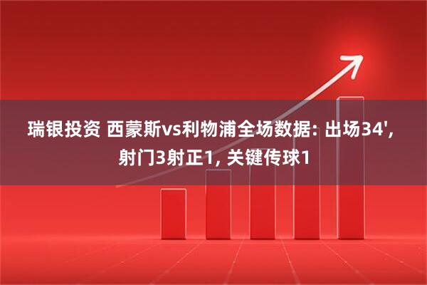 瑞银投资 西蒙斯vs利物浦全场数据: 出场34', 射门3射正1, 关键传球1